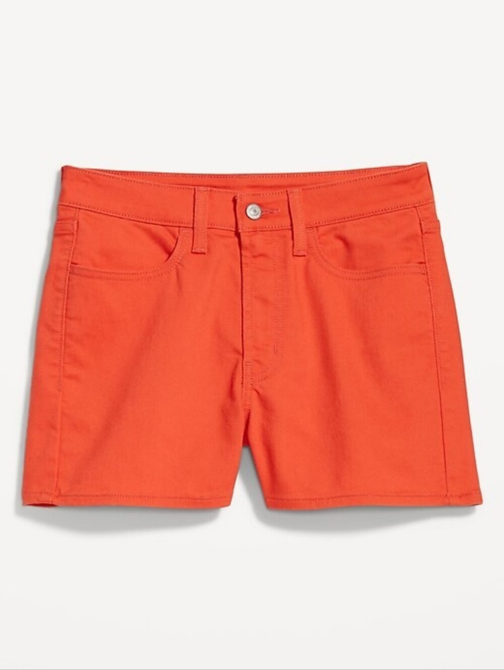 Old Navy High-Waisted Wow Jean Shorts -- 3" inseam in Orange, 20